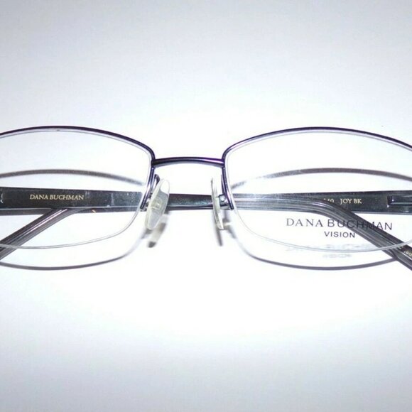 JOY Black Eyeglass Frames DANA BUCHMAN Size 51 NWOT - Picture 3 of 6